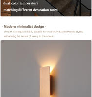 Lámpara De Pared Moderna De Aluminio LED Luz Delgada Para Iluminación De Pasillo Dormitorio Sala De Estar Decoración De Iluminación - details 1