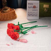Regalo De Rosas Eterna Para Parejas Juguete De Bloques De Construcción Para Niñas Y Niños Material Plástico PP Empaquetado En Saco - details 3