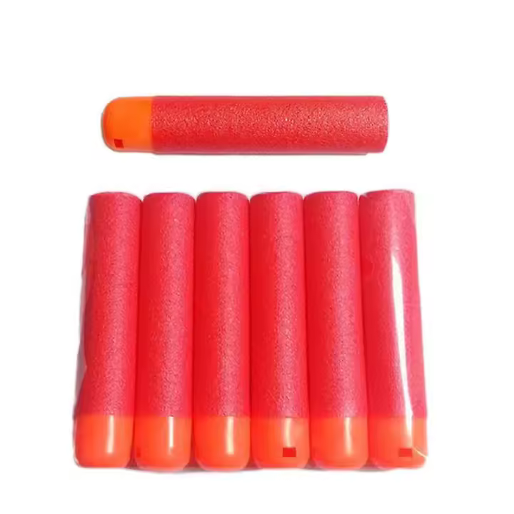 dardos Mega para rifle de francotirador Nerf de 9,5 cm, color rojo, recarga de espuma Mega, dardos grandes - 1