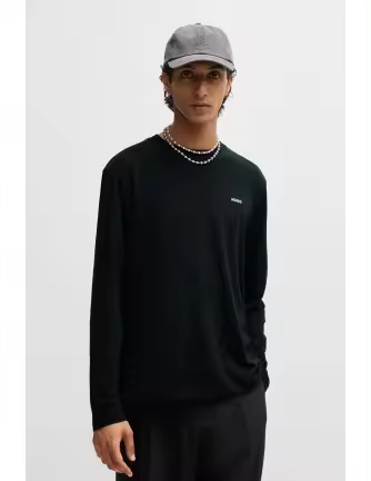 Camiseta Hugo negra manga larga - 1