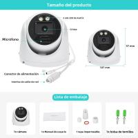Cámara IP 4K 8MP POE H.265 Onvif Ángulo Amplio 2.8mm Audio Exterior Detección De Movimiento Humano AI CCTV De Seguridad Doméstica XMEYE - details 1
