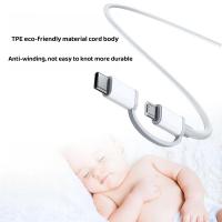 Cable De Datos 2 En 1 3A Micro USB Y Tipo C Adaptador Rápido Para Xiaomi Samsung OPPO Teléfono Móvil Material TPE/TPU - details 3