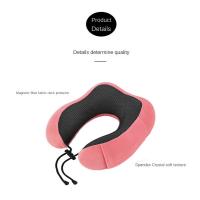 Almohada De Viaje En Forma De U De Espuma De Memoria Soporte Para Cuello Sin Bolsa De Transporte Tapones Para Los Oídos Y Máscara - details 11