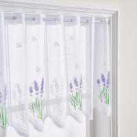Cortinas Cortas De Tulle Blanco Europeo Para Sala De Estar Dormitorio Comedor Cocina Cubierta De Armario Lace Decoración De Ventana Para Bodas - details 3