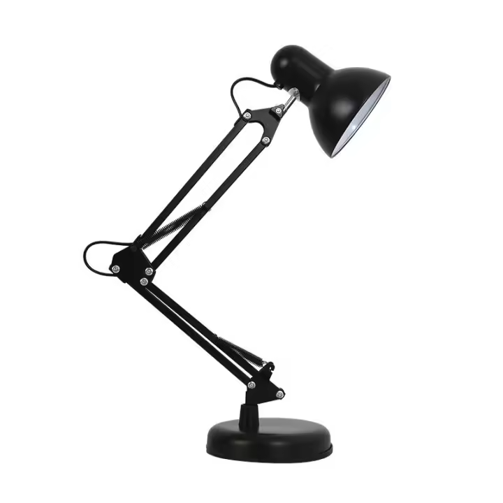 American Iron Art Lámpara de Mesa de Rego de aprizaje para niños Lámpara de Mesa LED articulada retro ajustable en Altura con Base roscada E27 - 1