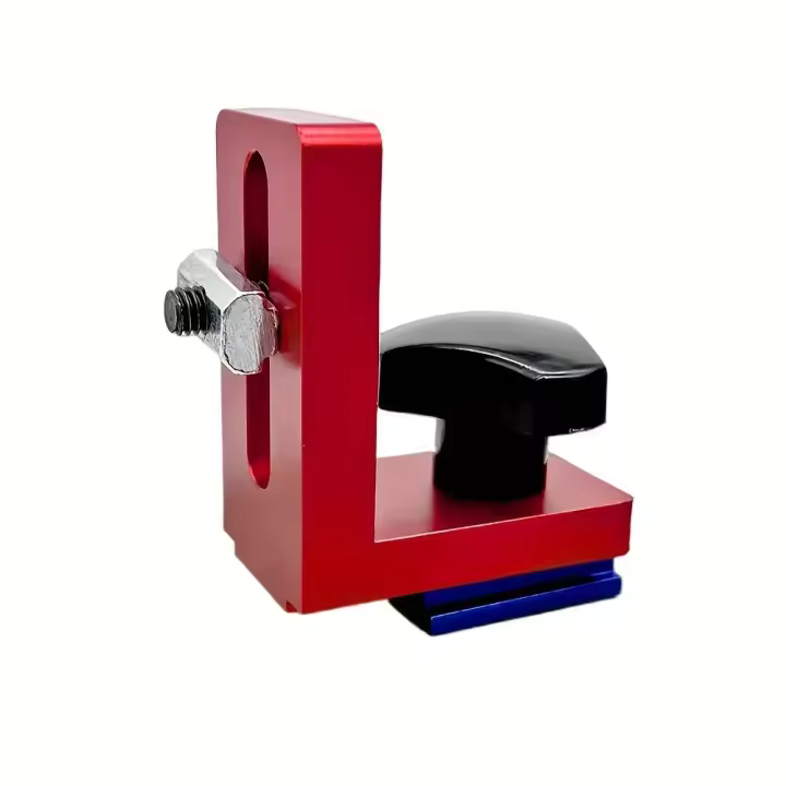 Bloque De Limitador De Miter Para Carpintería De Madera Aluminio Conjunto De Herramientas Manuales Bloque De Stop Para Rieles De Miter Y Tablas De Sábanas - 1