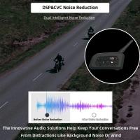 Auriculares para Casco de Moto - Serie V6plus, IPX Impermeable, 1500m de Alcance, Función de Música y Llamada, Estéreo Claro - details 2