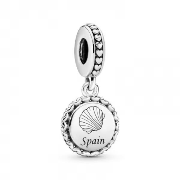 PANDORA CHARMS COLGANTE CONCHA CAMINO SANTIAGO PLATA LEY - 1