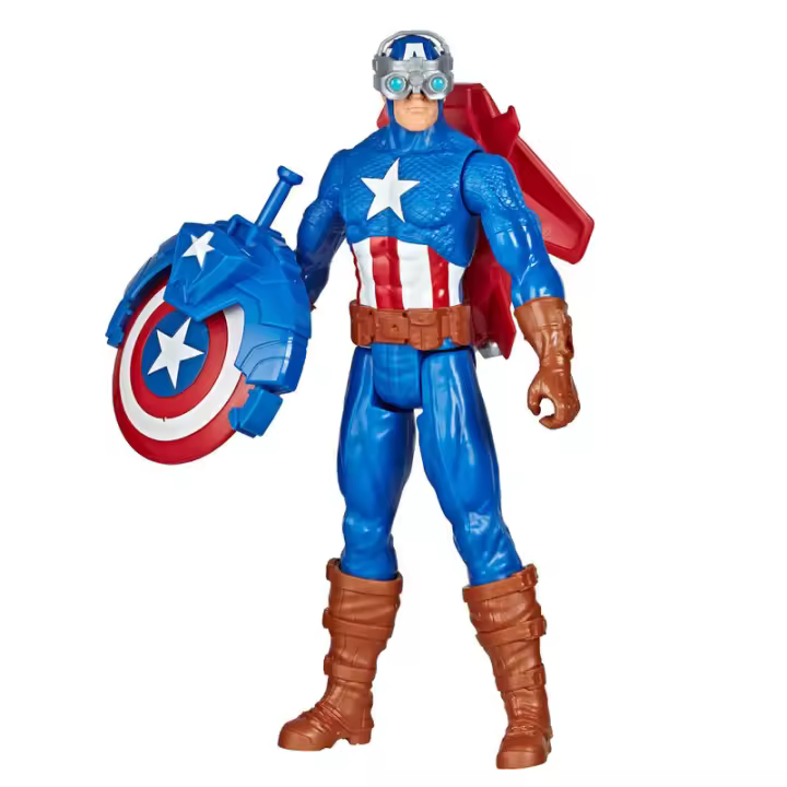 Figura Titan Capitan America Vengadores Avengers MarvelFigura  Coleccionable - Idea de Regalo- Mercancia Oficial - Juguetes para Niños y Adultos - Movies Fans - Muñeco para Coleccionistas y Exposición - 1