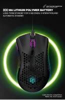Ratón Gaming Wireless USB 2.4G RGB Luz Honeycomb Recargable BM600 Para PC Laptop Notebook Mouse Despacho Cute Para Jugador - details 6
