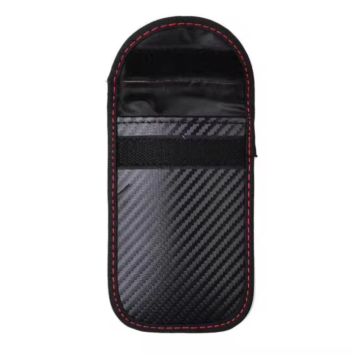 Bolsa De Bloqueo De Señal RFID Para Llaveros De Coche Y Tarjetas De Crédito Organizador De Privacidad Protección De Datos Material De Fibra De Carbono - 1