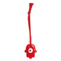 Lucky Eye Glass Drop Aceite Turco Mal De Ojo Colgante De Corazón De Mano De Fatima Para Puerta De Cuerda Tejida Joyería Para Hombres Y Mujeres Llavero De Moda - details 12