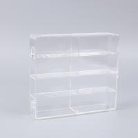Caja De Almacenamiento Para Coches a Escala 1:64 Con 8 Ranuras Transparentes Protector Contra Polvo Para Colección De Juguetes - details 0