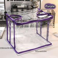 Bolsa De Almacenamiento Plegable Y Impermeable De Gran Capacidad En PVC Para Libros Y Archivos De La Oficina Con Cierre De Cremallera Antipolvo - details 3