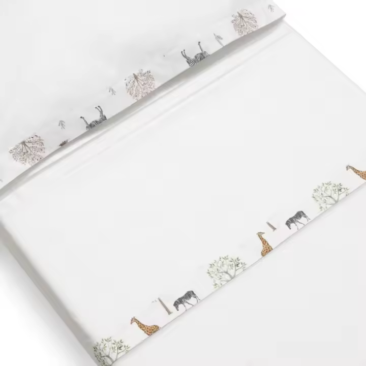 Sábanas Minicuna 100% Algodón  50X80 - (bajera+encimera+funda almohada)  Serengueti  Don Algodón - 1