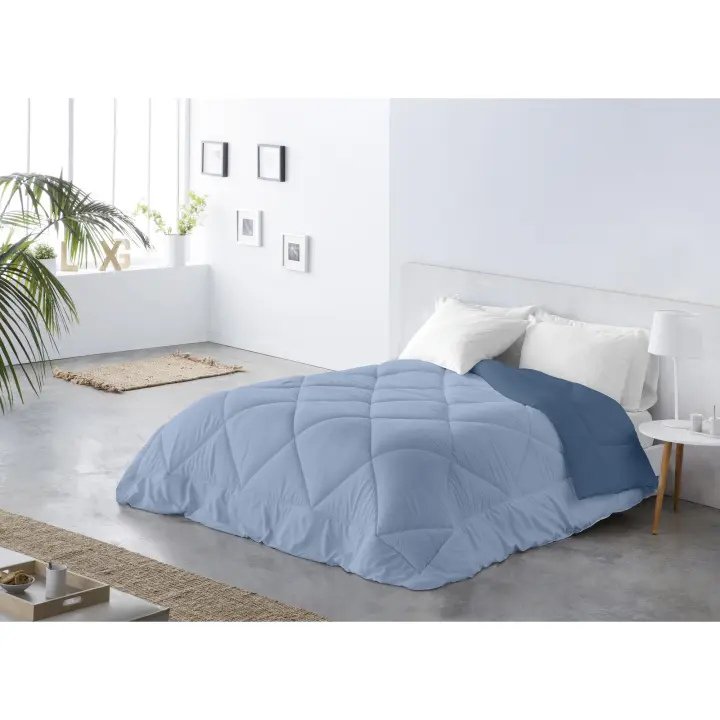 BOHEME - Duvet Bicolor Reversible Azul - , relleno 300 gr/m2. Caliente y transpirable - 1