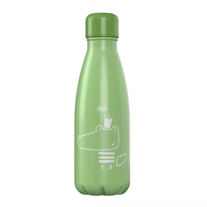 CHICCO BOTELLA TERMICA VERDE COCODRILO 350 ML - 1