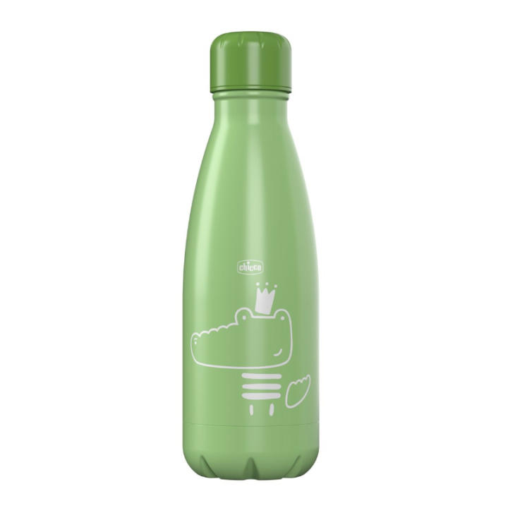 Chicco crocodile green thermal bottle 350 ml