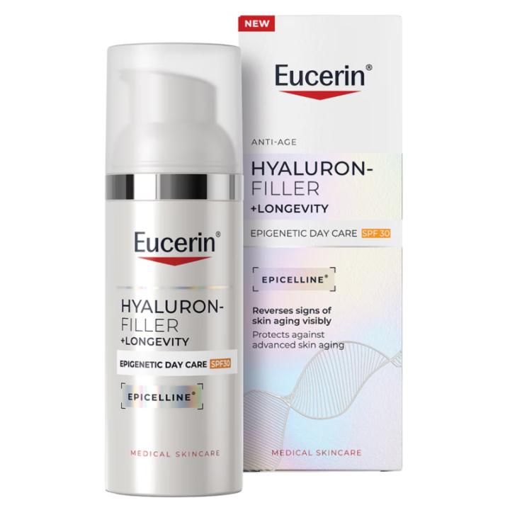 Eucerin Hyaluron-Filler + Longevity Epigenetic Crema de Día FPS30 50 ml — oferta en Miravia