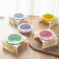 Tazón De Mascota Con Soporte De Acrílico Y Cerámica Floral Protección Del Cuello Para Gatos Y Perros Alimentación Alimentos Para Mascotas - details 0