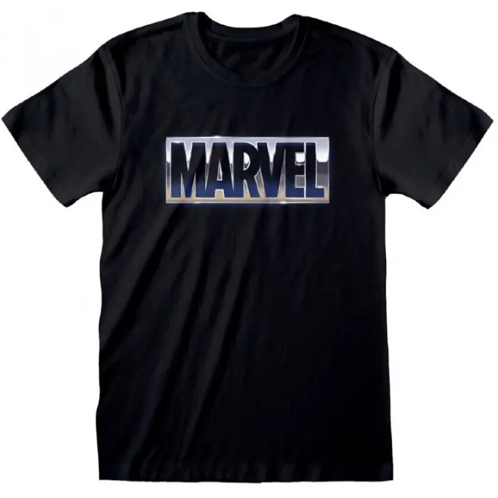 Camiseta Marvel Negra Logo - 1