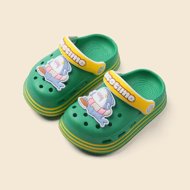Bonitas zapatillas de Verano para niños y niños con diseño de Tiburón devorador de peces, 2024, nueva zapatillas de Bebe antideslizantes con Suela - 1
