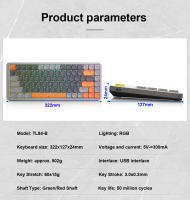 TECLADO MECÁNICO DE JUEGO REDRAGON TL84-B RGB USB Mini Ultradelgado Con Switch Rojo Y Azul 84 Teclas Para PC Y Laptop - details 10