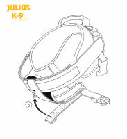 Distribuidor de Presión para Arnés Julius-K9 | Accesorio para Arnés | Control Frontal para Perros | Acople de Neopreno | Platz K9 S.L. - details 2