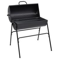 vidaXL Parrilla barril 2 rejillas de cocción negro acero 80x95x90 cm - details 0