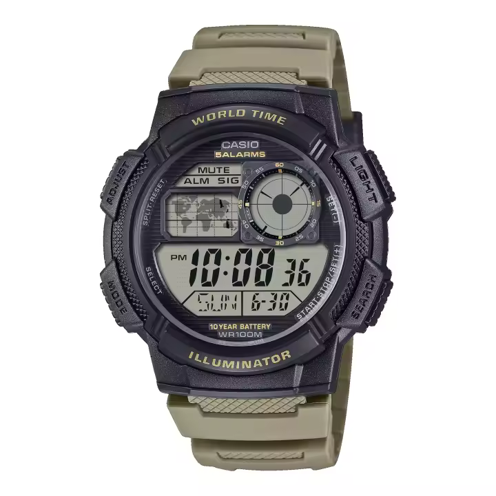 Reloj Casio AE-1000W-5AVEF Deportivo Hombre Resistente al agua Marrón Sumergible (100m) - 1