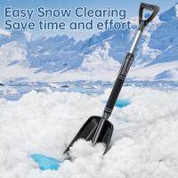Shovel De Nieve Portátil Desmontable Antideslizante No Congela Herramienta De Eliminación De Nieve Manual Ligera Y Sólida - details 10