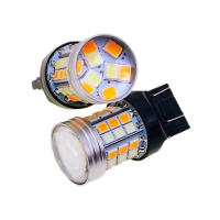 Bombilla LED Dual Color T20 7443 W21/5W 1157 BAY15D 45SMD T25 3157 P27/7W Para Luz De Señal Y DRL De Coche 12V Universal - details 8
