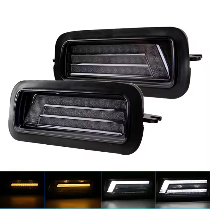 Luces LED DRL Para Lada Niva 4X4 1995 Con Señal De Luz De Función De Señal De Girado Plástico PMMA / ABS Impermeables Para Adornos De Coche - 1