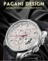 Reloj De Cuarzo Para Hombre PAGANI DESIGN Marca De Lujo Moda Militar Con Correa De Cuero Resistente Al Choque Y Agua Calendario Completo Múltiples Tiempos - details 0