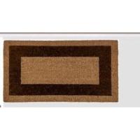 WAOW-Felpudo entrada casa 33x60cm,composición en coco, 100% natural,base de goma antideslizante,resistente,altura de 1.7cm.Decoración hogar, alfombra exterior, diseño cenefa color. - details 1