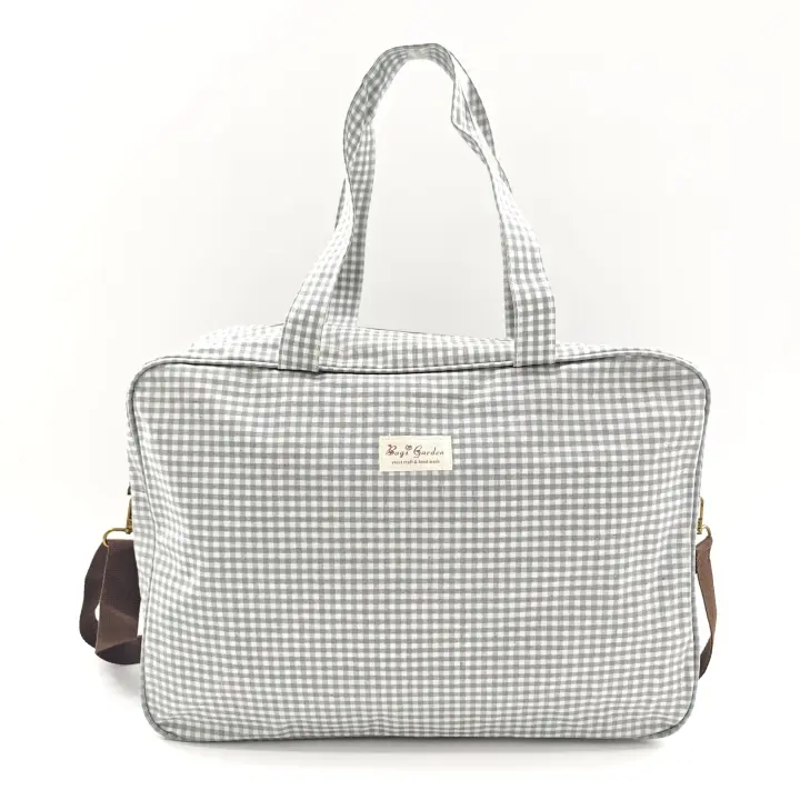 Bagsgarden-Maletita Grande Impermeable de Vichy para Viajes y Maternidad - 1
