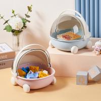 Caja De Almacenamiento Para Escritorio En Forma De Cuna Luminosa Y Resistente a La Polvo Para Juguetes Pequeños Y Snacks Caja De Pedidos De Bloques De Construcción - details 1