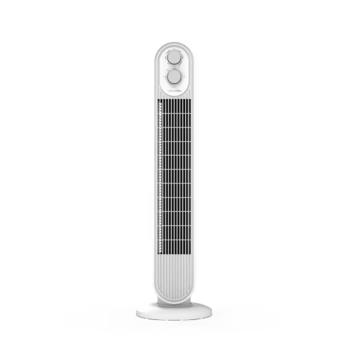 UNIVERSALBLUE Ventilador de Torre Mecánico 45W Blanco - Potencia de 45W | Control Mecánico | Modo Oscilante - 1