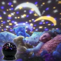 Proyector De Estrellas Lámpara Nocturna Galaxia De Estrellas Rotativas Luna LED Para Decoración De Habitación Infantil - details 9