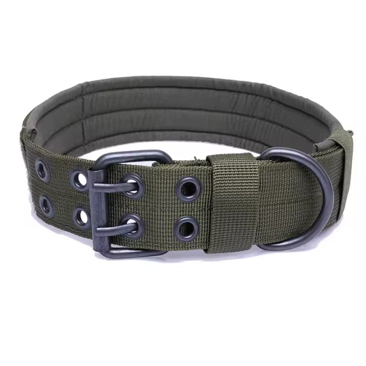 Collar Ajustable Para Perros De Entrenamiento Clásico Reflectante Nylon De Gran Resistencia Táctica Para Aleman Shephard - 1