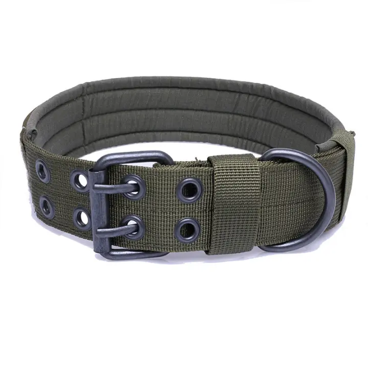 Collar Ajustable Para Perros De Entrenamiento Clásico Reflectante Nylon De Gran Resistencia Táctica Para Aleman Shephard - 1