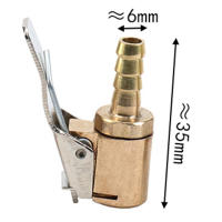Adaptador De Conector De Válvula De Neumáticos Para Coche Tampa De Inflador De Aire De Latón 6/8mm Libera Rápida Clip-on - details 7
