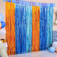 2 Pack Cortinas De Foil Mardi Gras Con Borlas Metálicas Para Decoración De Fiestas De Cumpleaños Boda Y Decoraciones De Fiesta Mardi Gras - details 6