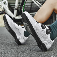 Zapatos De Ciclismo Para Hombre MTB Transpirables Negros Con Plataforma Plana Y Cierre De Bloqueo Libre Material De Suela De Goma Cómodos Para Bicicleta De Montaña Y Zapatillas De Ciclismo - details 23
