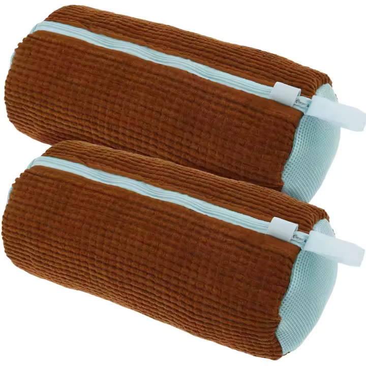 Bolsa De Limpieza Para Zapatos 2PCS Protector Antideformación Organizador De Ropa De Algodón Para Máquina De Lavar Con Cierre De Cremallera - 1