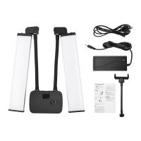 Luz De Video LED Flexible Con Dos Brazos Iluminación Doble Color Dimmer 3 Modos De Iluminación Soporte Para Teléfono Para Transmisiones En Vivo - details 6