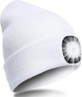 Gorro De Invierno LED Con Luz Recargable Por USB Unisex Gorro Caliente Con Farol De Cabeza Para Noche Capa De Luz De Flashlight Tejido - details 5