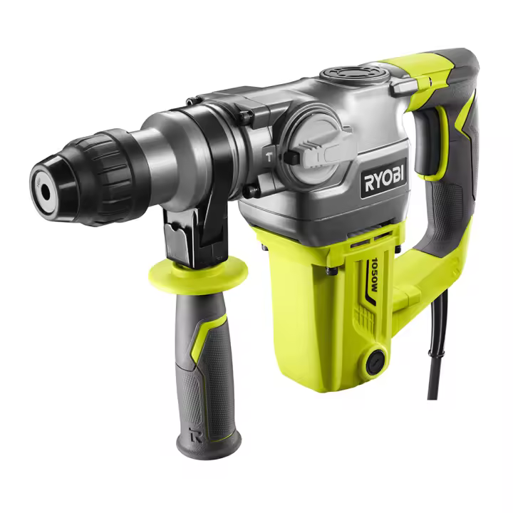 Martillo SDS Ryobi 1050W para Taladrar Piedras y Hormigón con 3 Modos y Brocas SDS - 1