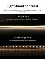 Tira De Luces LED COB 5V 320LEDs/M Toque Sensor Dimmable 1M-3M Para TV Espejo Iluminación Nocturna Cocina Habitación Luz DIY - details 3