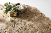 Alfombra Redonda de Yute Parentesi Quadra - Havana Natural Ø200 CM - Ecológica, Artesanal y Versátil para Decorar tu Hogar - details 2